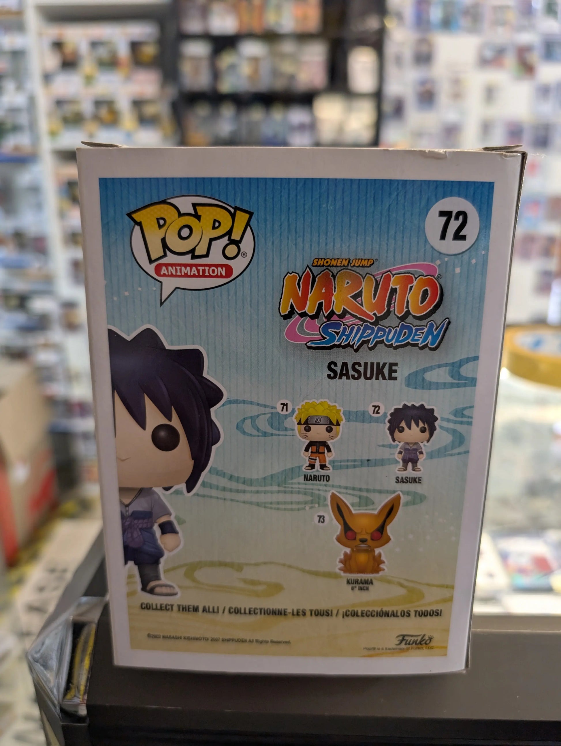 Funko Pop! Animation: Naruto Shippuden - Sasuke   #72 FRENLY BRICKS - Open 7 Days