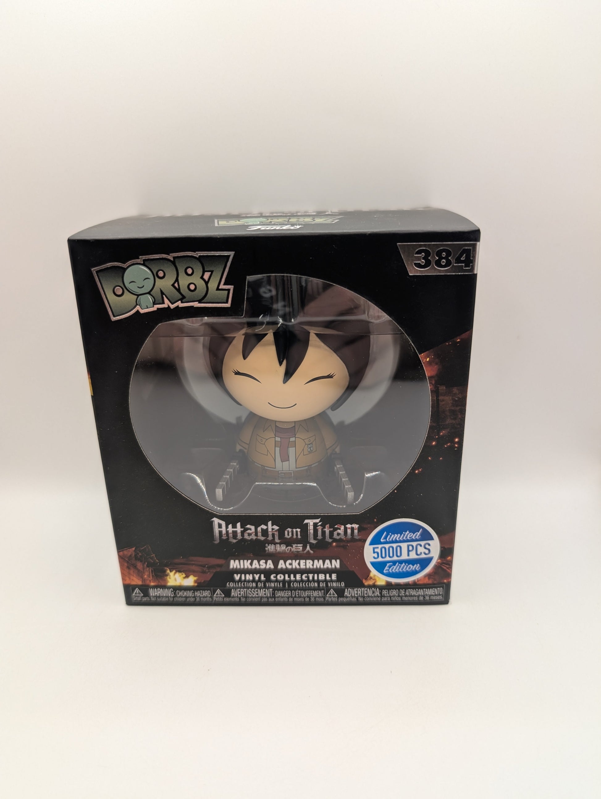 Funko DORBZ Vinyl Mini ATTACK ON TITAN #384 (AOT) MIKASA ACKERMAN /5000 FRENLY BRICKS - Open 7 Days