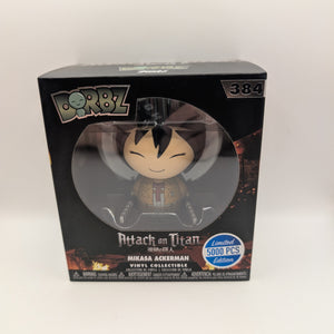 Funko DORBZ Vinyl Mini ATTACK ON TITAN #384 (AOT) MIKASA ACKERMAN /5000 FRENLY BRICKS - Open 7 Days