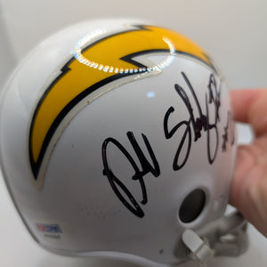 Mini-Helmet: SIGNER DARRELL STUCKEY Rookiegraph Auto Chargers NFL Multi Auto FRENLY BRICKS - Open 7 Days