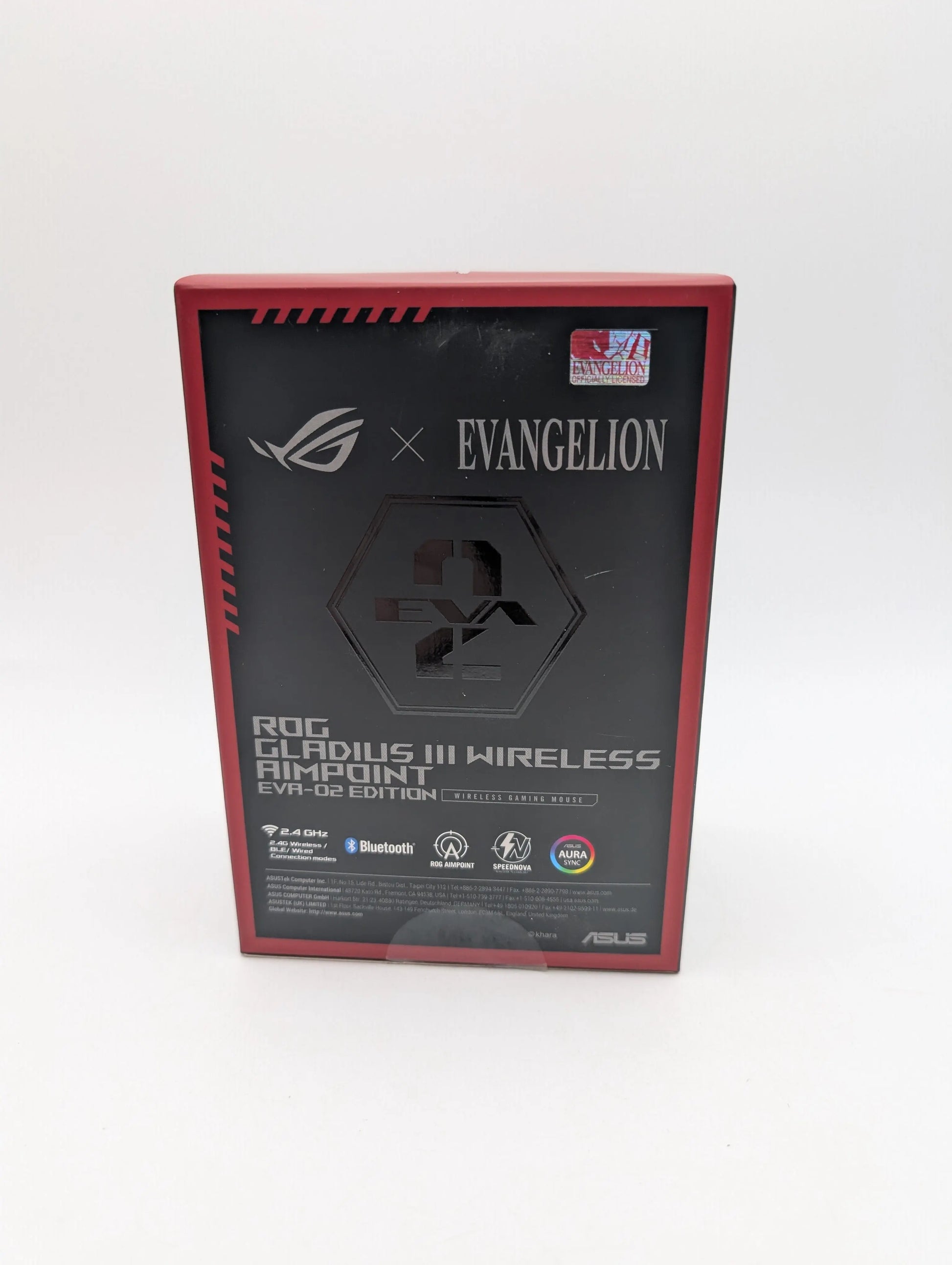 Asus ROG Gladius III Wireless AimPoint Eva-02 Mouse - Evangelion broken seal FRENLY BRICKS - Open 7 Days