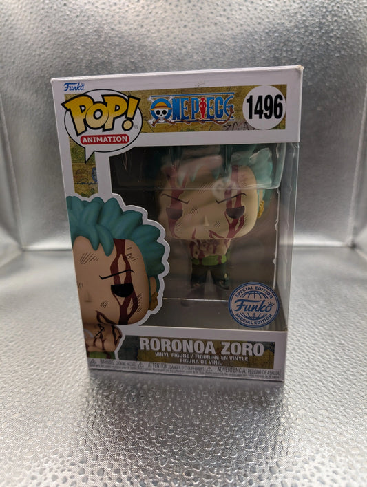 FUNKO Pop Vinyl Roronoa Zoro #1496 FRENLY BRICKS - Open 7 Days