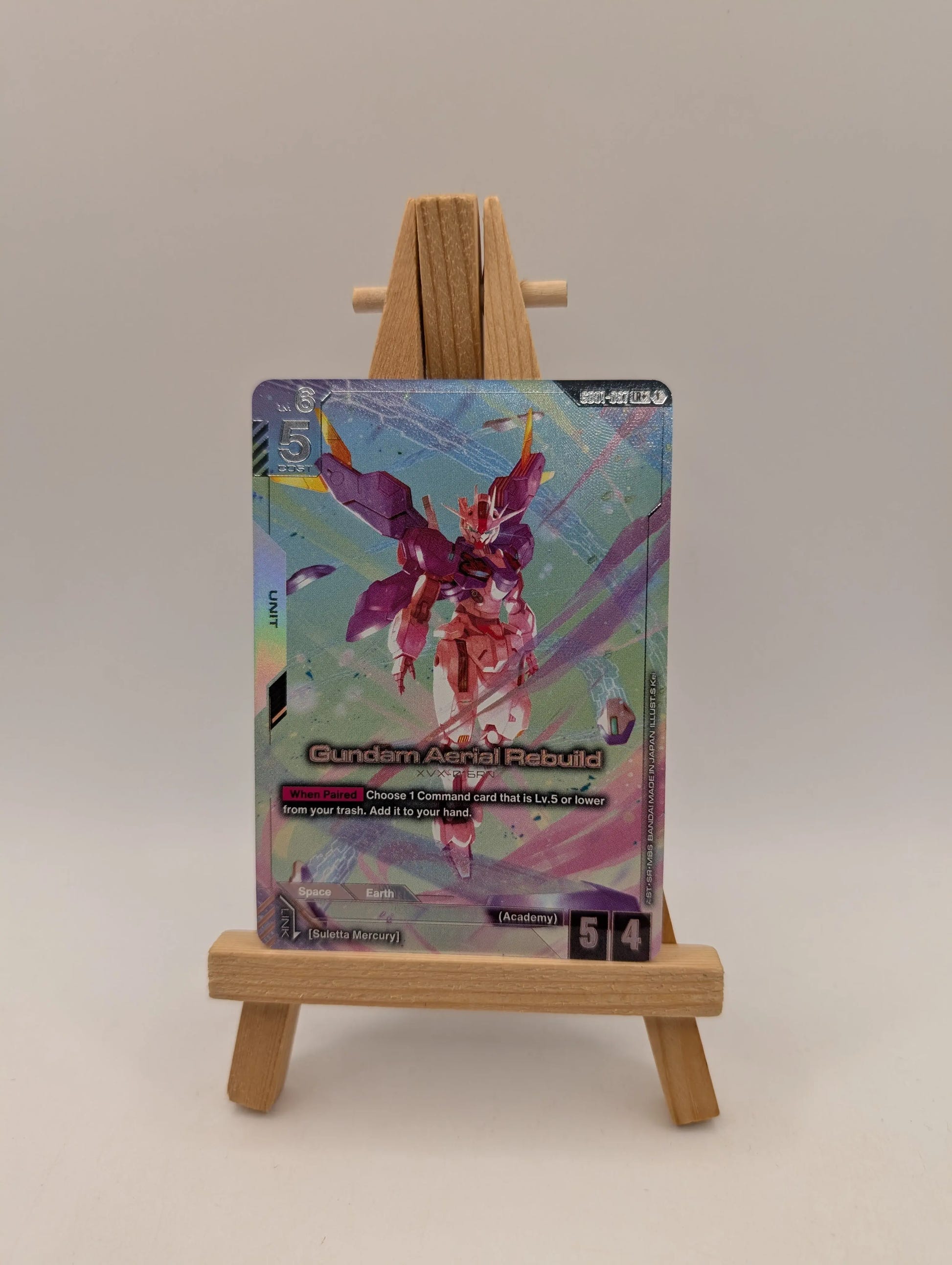 Gundam Aerial Rebuild GD01-067 LR+ FOIL Newtype Rising Gundam Card Game FRENLY BRICKS - Open 7 Days image 1