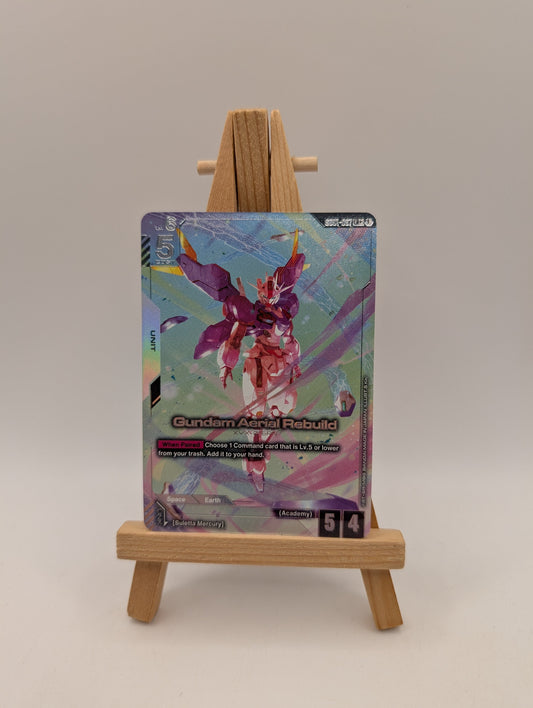 Gundam Aerial Rebuild GD01-067 LR+ FOIL Newtype Rising Gundam Card Game FRENLY BRICKS - Open 7 Days