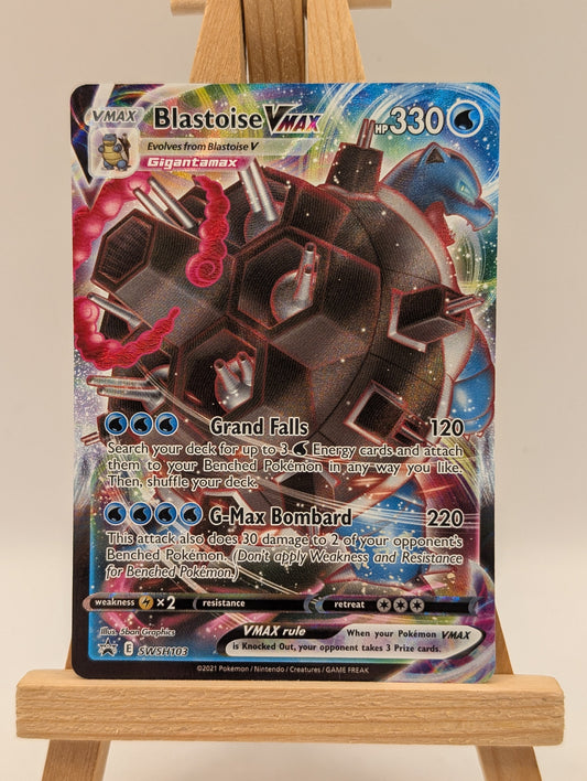 Pokemon TCG - Blastoise VMAX Sword & Shield Black Star Promo SWSH103 FRENLY BRICKS - Open 7 Days