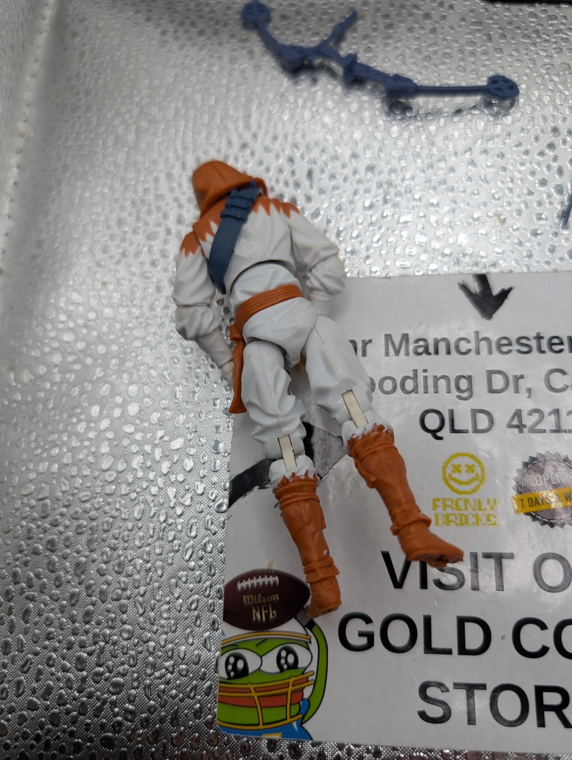 GI Joe Dollar General Storm Shadow orange white loose figure 2013 Ninja TGin Zu FRENLY BRICKS - Open 7 Days
