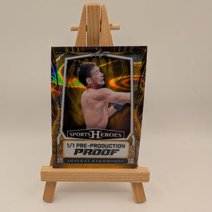 Leaf Sports Heroes Shavkat Rakhmonov Pre-Production Proof 1/1 Warrior FRENLY BRICKS - Open 7 Days
