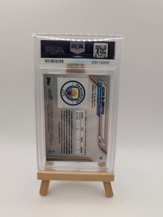 Kevin De Bruyne 2019-20 Topps Chrome Uefa Speckle Refractor #19 PSA 9 FRENLY BRICKS - Open 7 Days