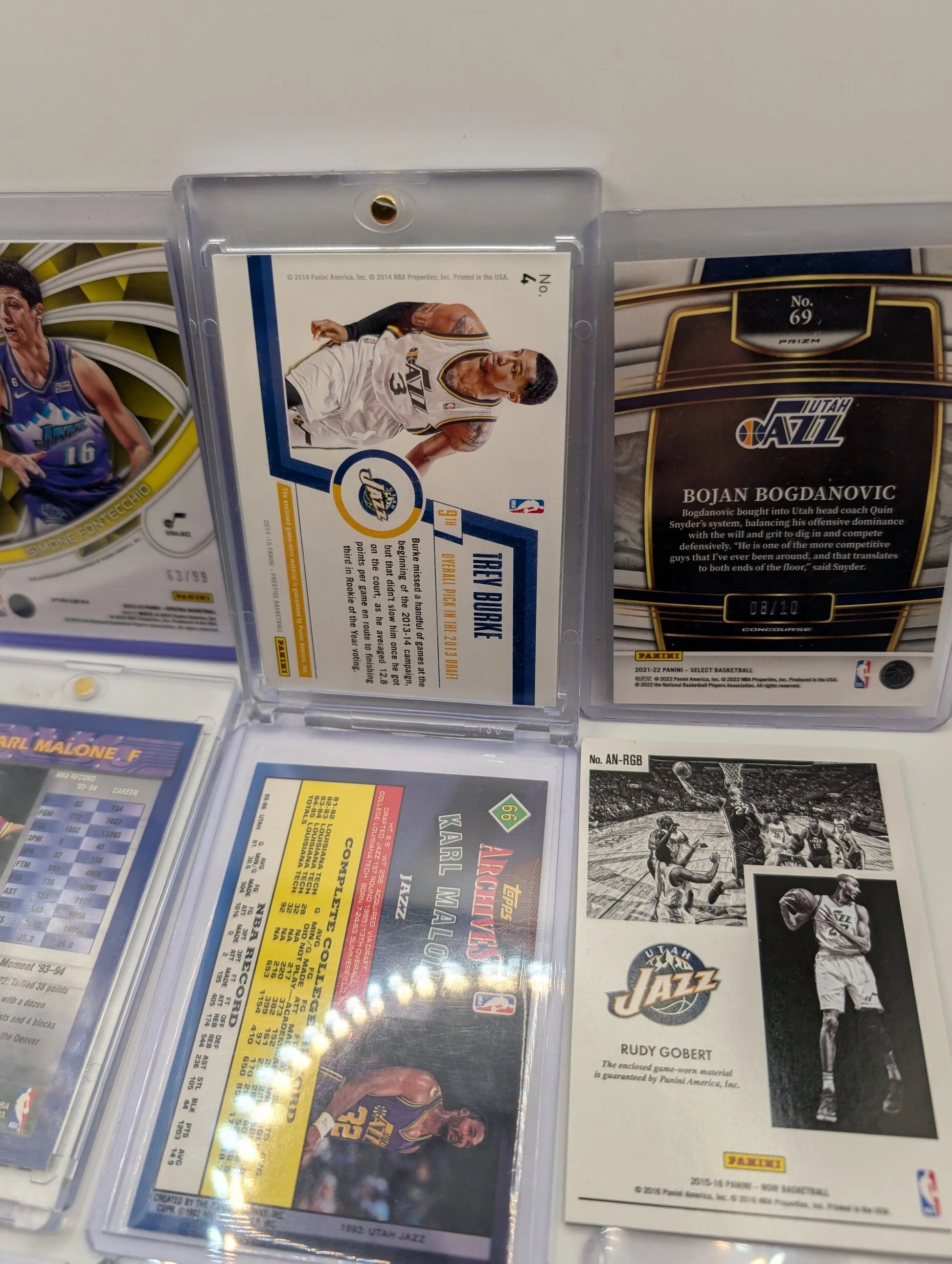 Utah Jazz NBA Basketball Card Lot, Rookies, Patch, Auto, Numbered, Karl Malone FRENLY BRICKS - Open 7 Days