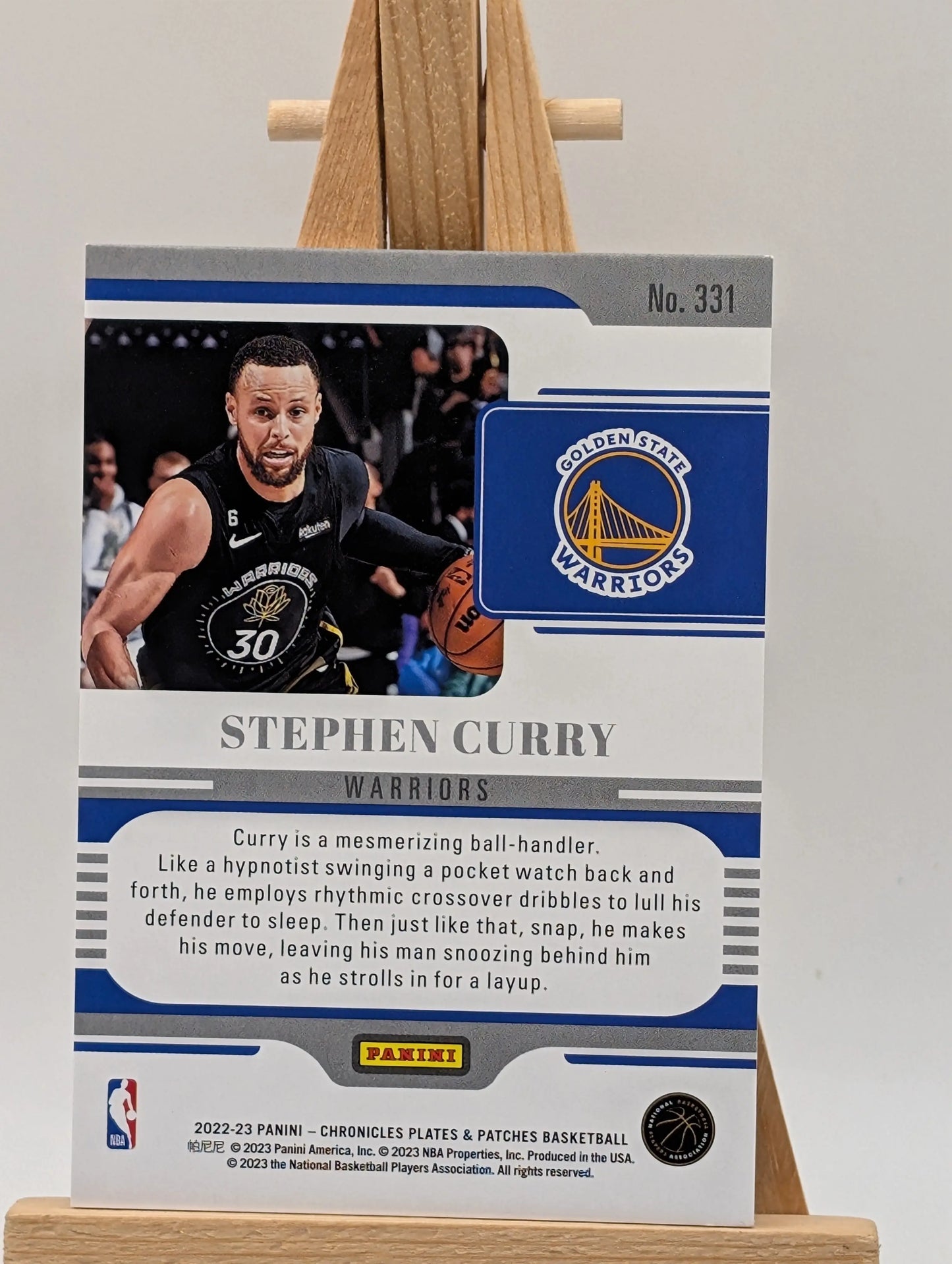 Stephen Curry SILVER FOIL #/249 CARD JERSEY #30 Warriors 2022 Plates and Patches FRENLY BRICKS - Open 7 Days