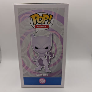Funko Pop! Pokèmon #581 MEWTWO (Flocked) 2020 Summer Convention VAULTED FRENLY BRICKS - Open 7 Days