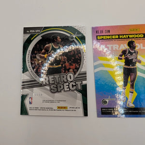 2021-22 Panini Spectra SPENCER HAYWOOD + Flux Auto Bundle Lot NBA Basketball FRENLY BRICKS - Open 7 Days
