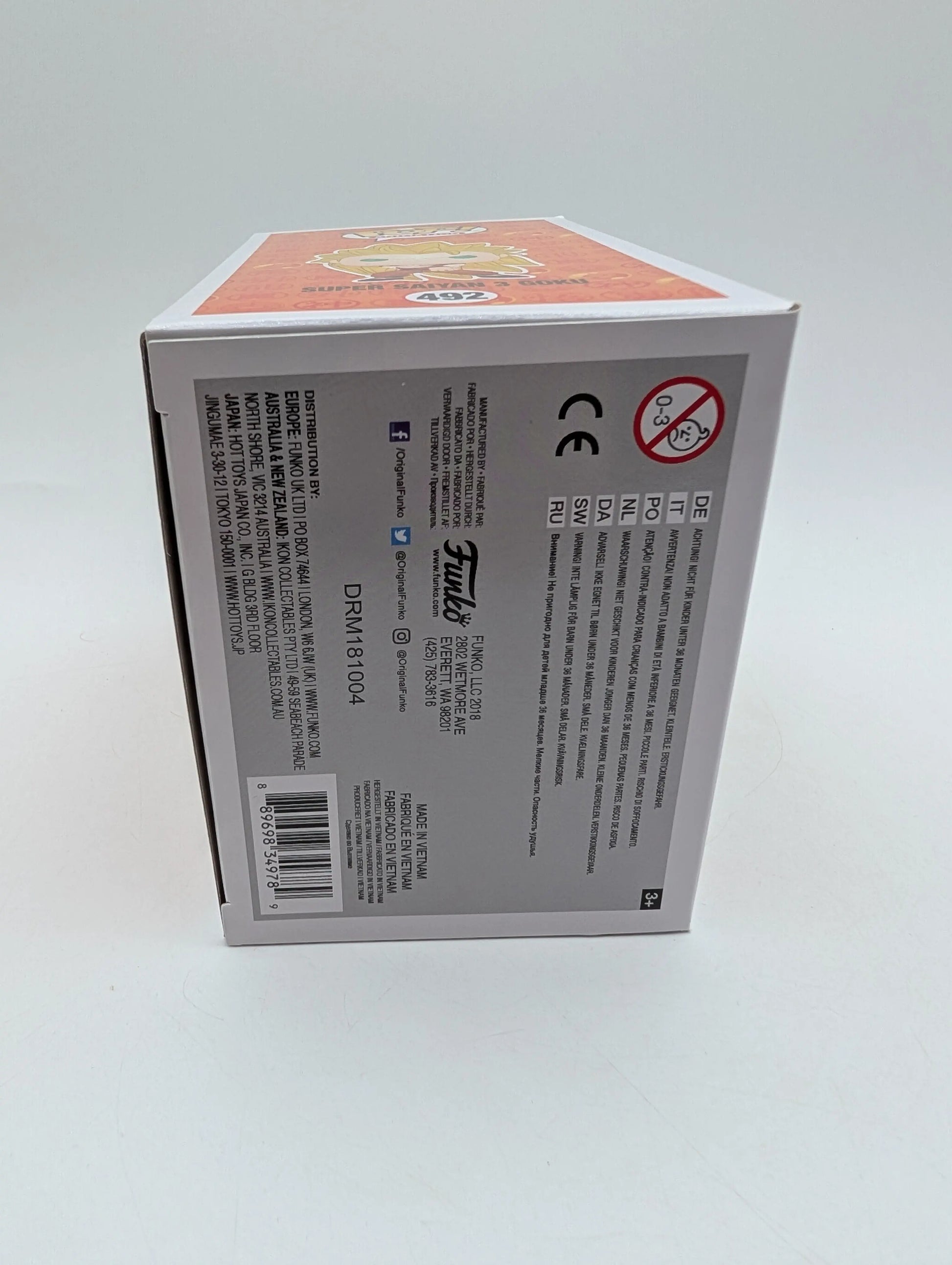 Funko Pop Vinyl Dragon Ball Z 492 Super Saiyan 3 Goku 2018 FRENLY BRICKS - Open 7 Days