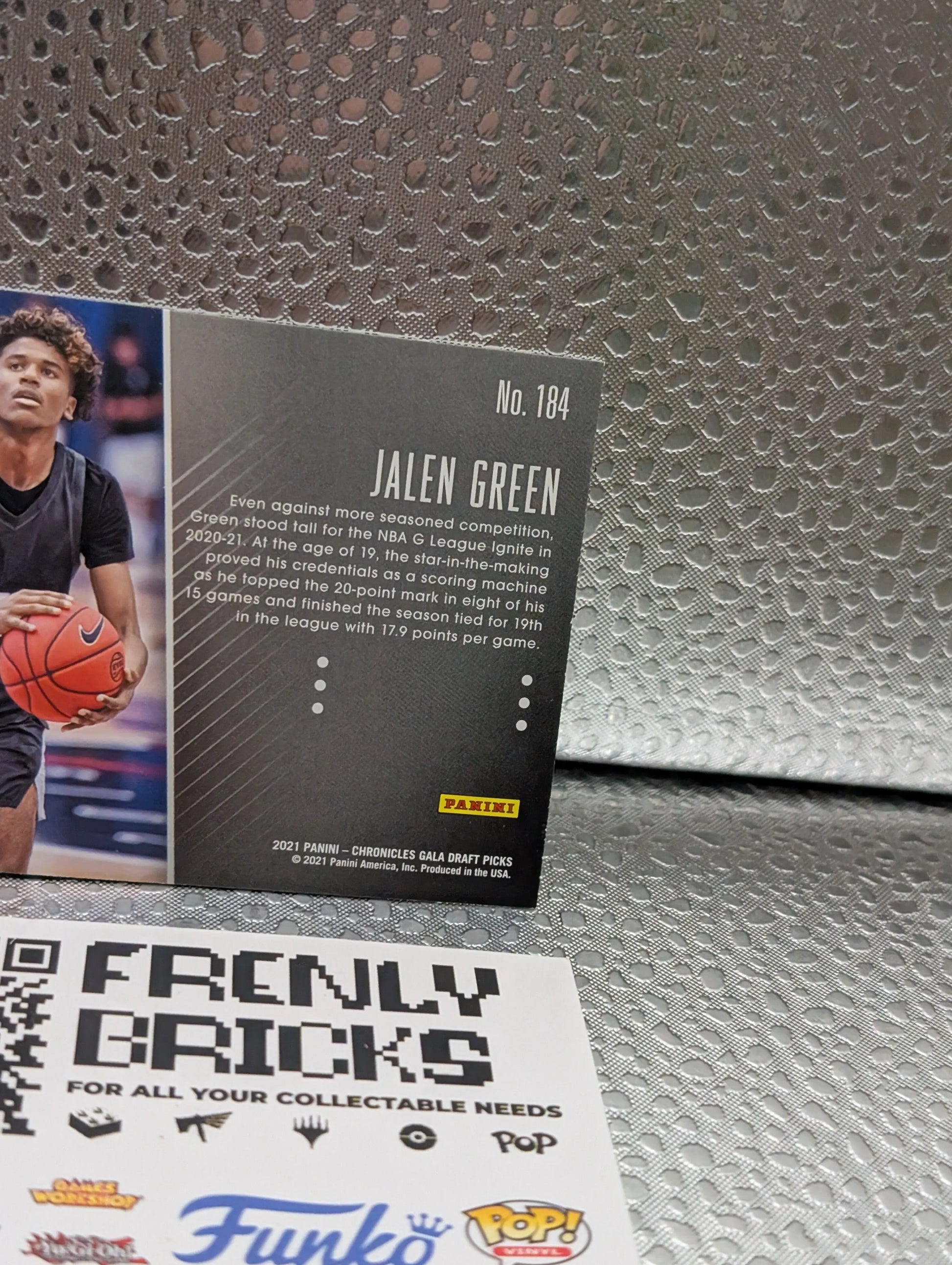 2021 Chronicles Gala Jalen Green RC ROOKIE #4 Houston Rockets FRENLY BRICKS - Open 7 Days
