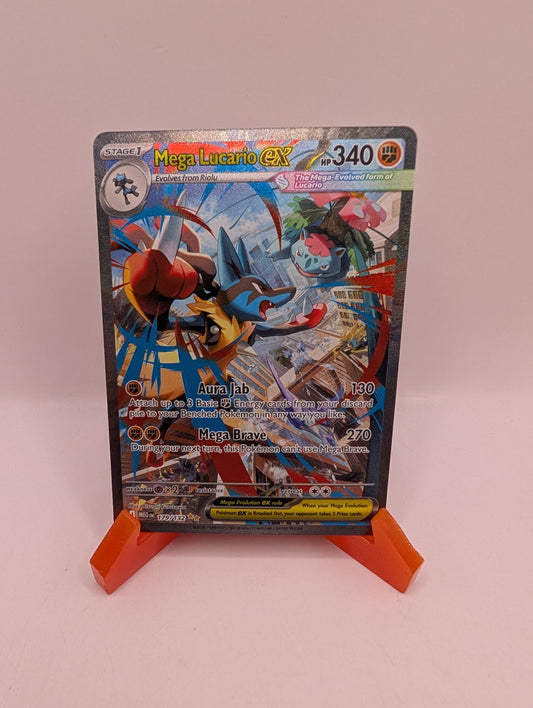 POKEMON MEGA EVOLUTION  MEGA LUCARIO EX 179/132  SPECIAL ILLUSTRATION RARE  SIR FRENLY BRICKS - Open 7 Days