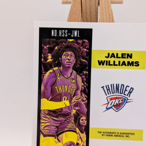 2022-23 Panini Flux Jalen Williams RC Rookie Hot Stock Auto FRENLY BRICKS - Open 7 Days