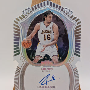 Pau Gasol 2022-23 Panini Crown Royale Jewel Signatures Auto /49 Lakers FRENLY BRICKS - Open 7 Days