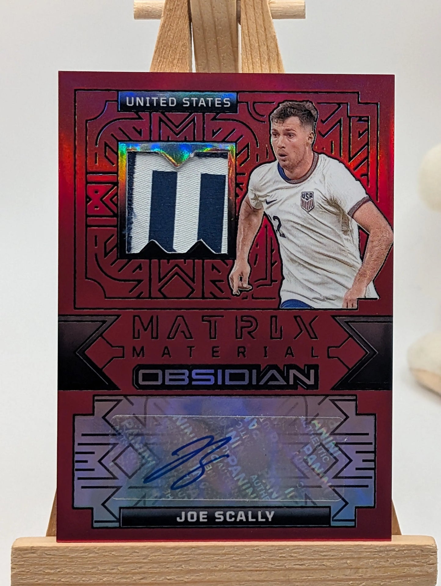 2024-25 Panini Obsidian Soccer JOE SCALLY 1/1 One of One Auto Patch USA US FRENLY BRICKS - Open 7 Days