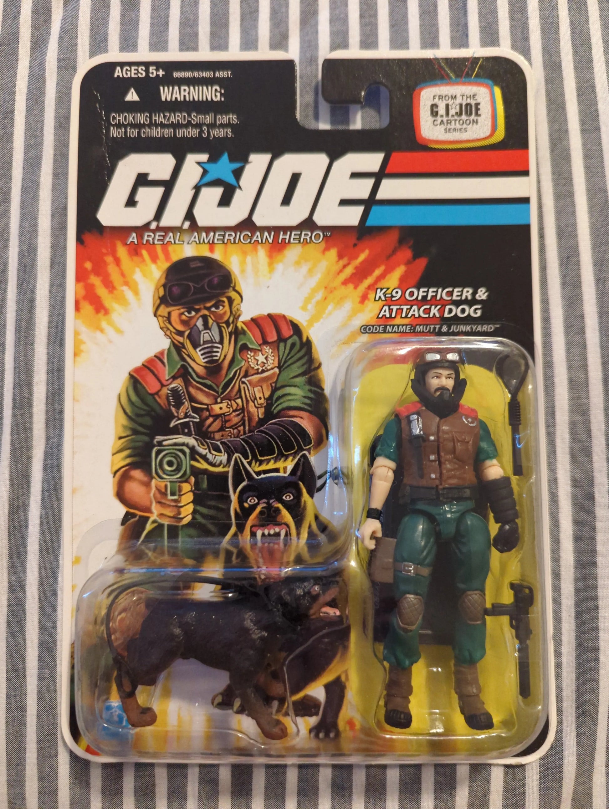 Hasbro G.I. Joe 25th Anniversary Mutt & Junkyard Cartoon Series Action Figure FRENLY BRICKS - Open 7 Days