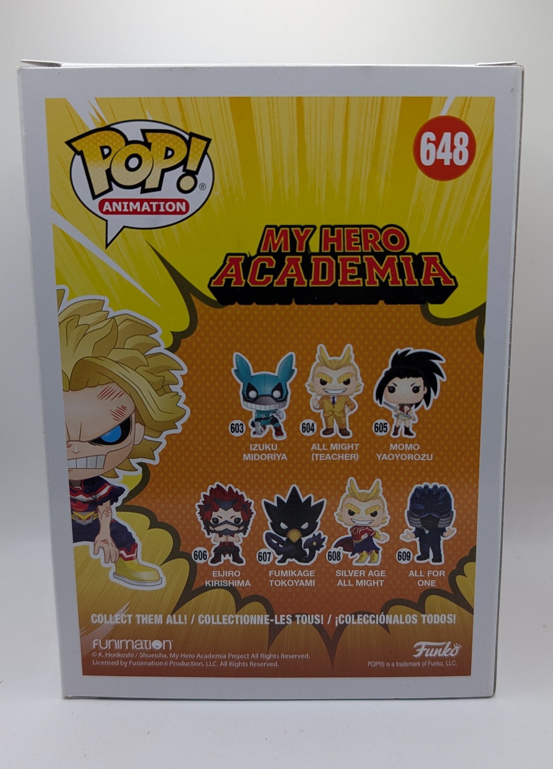My Hero Academia - All Might (Weakened) #648 - Funko Pop! Vinyl - New FRENLY BRICKS - Open 7 Days