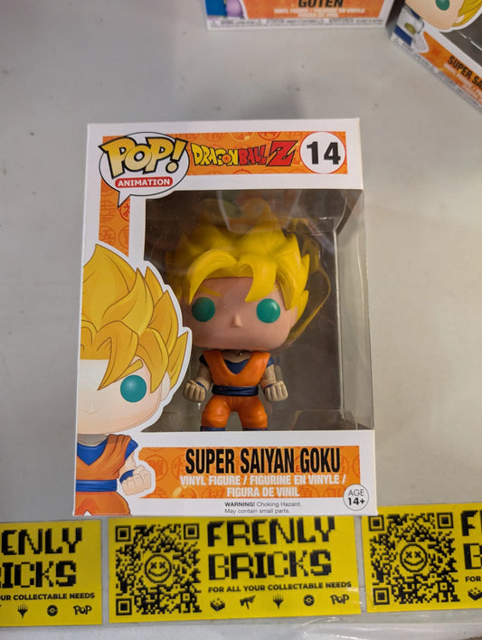 Goku Super Saiyan Dragon Ball Z Anime Funko Pop #14 Vaulted FRENLY BRICKS - Open 7 Days
