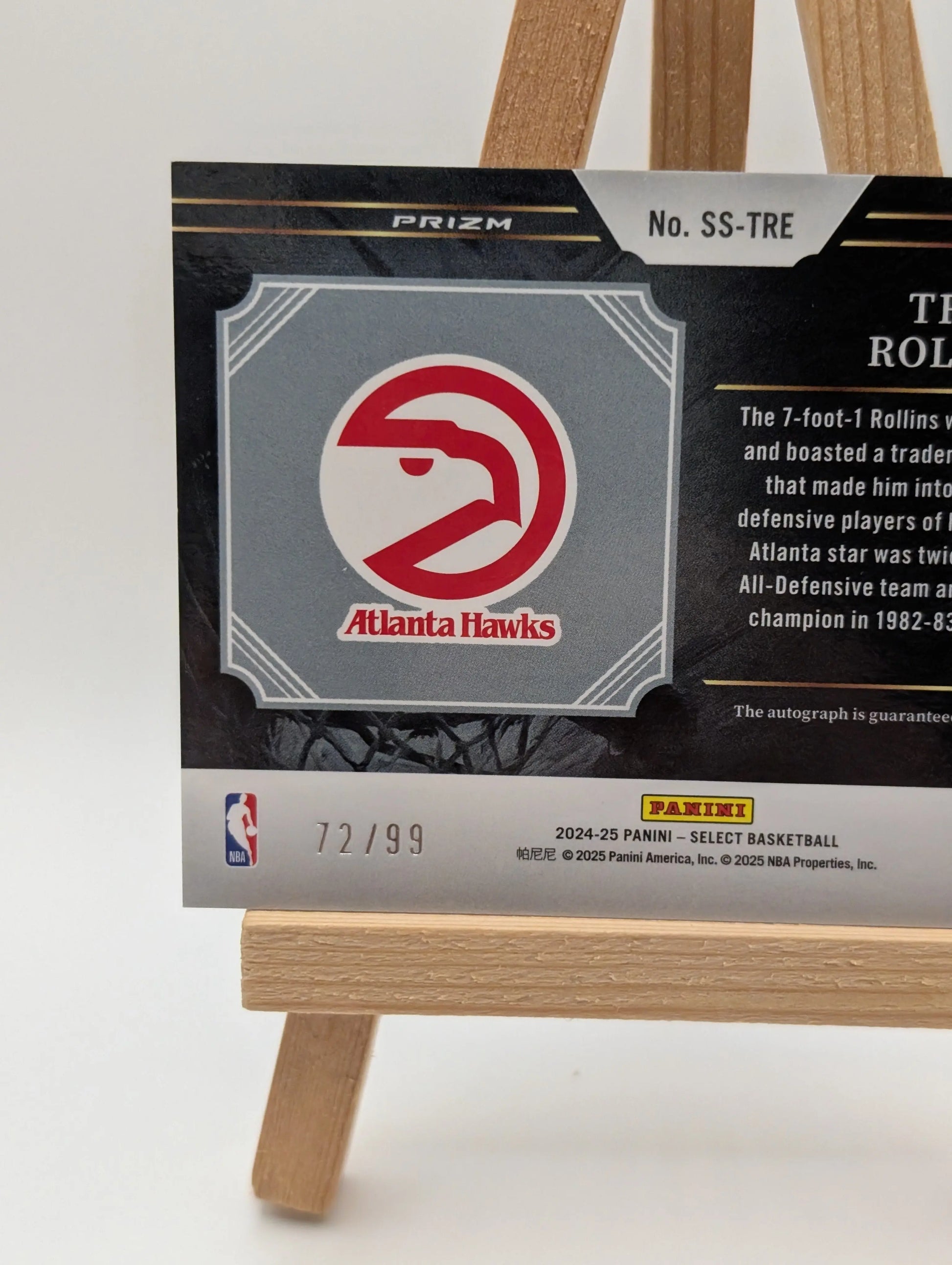 2024-25 Panini Select - Signature Selections Tree Rollins #SS-TRE (AU) /99 FRENLY BRICKS - Open 7 Days