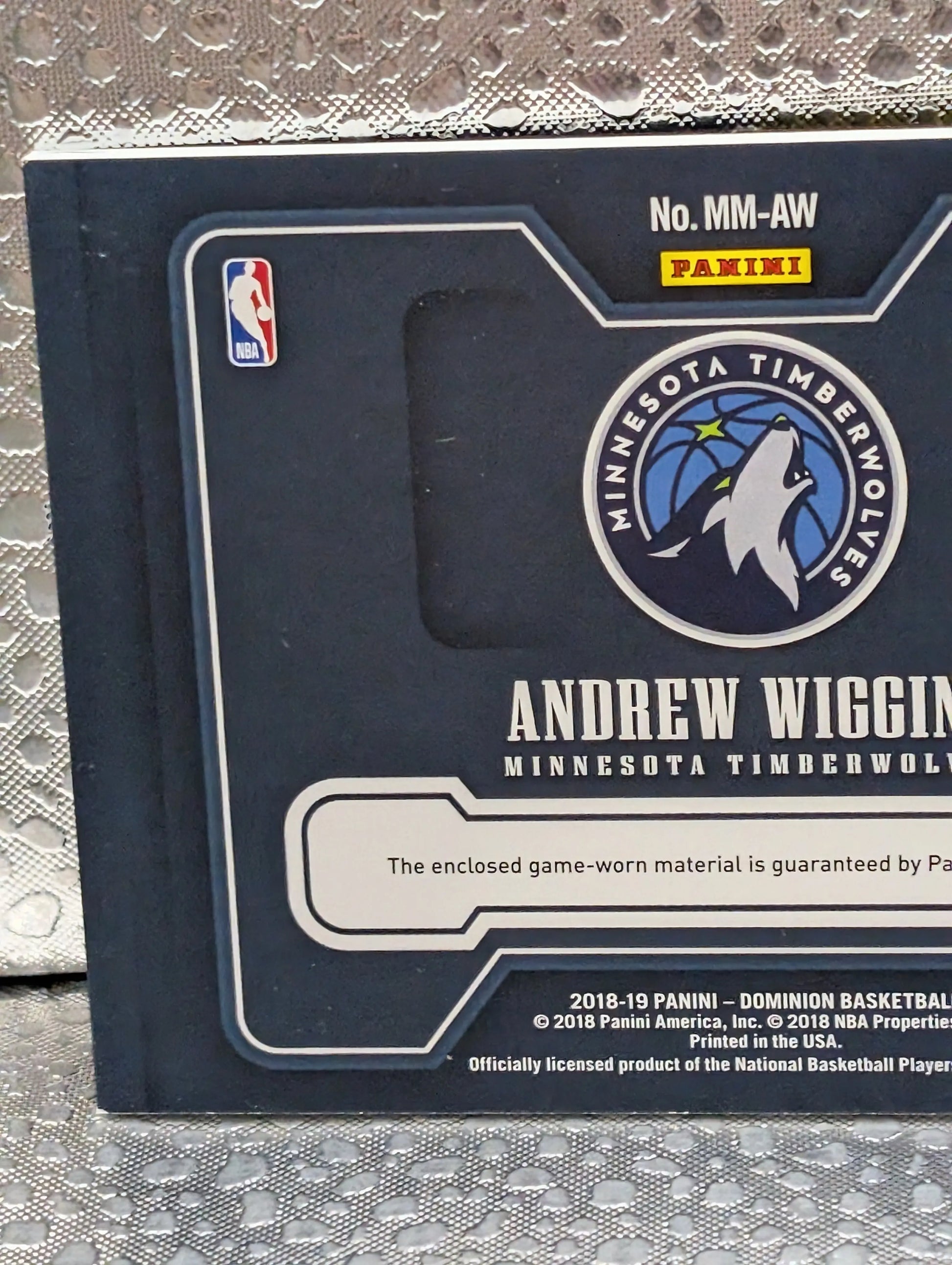 2018-19 Panini Dominion ANDREW WIGGINS Minnesota Timberwolves Patch /10 FRENLY BRICKS - Open 7 Days