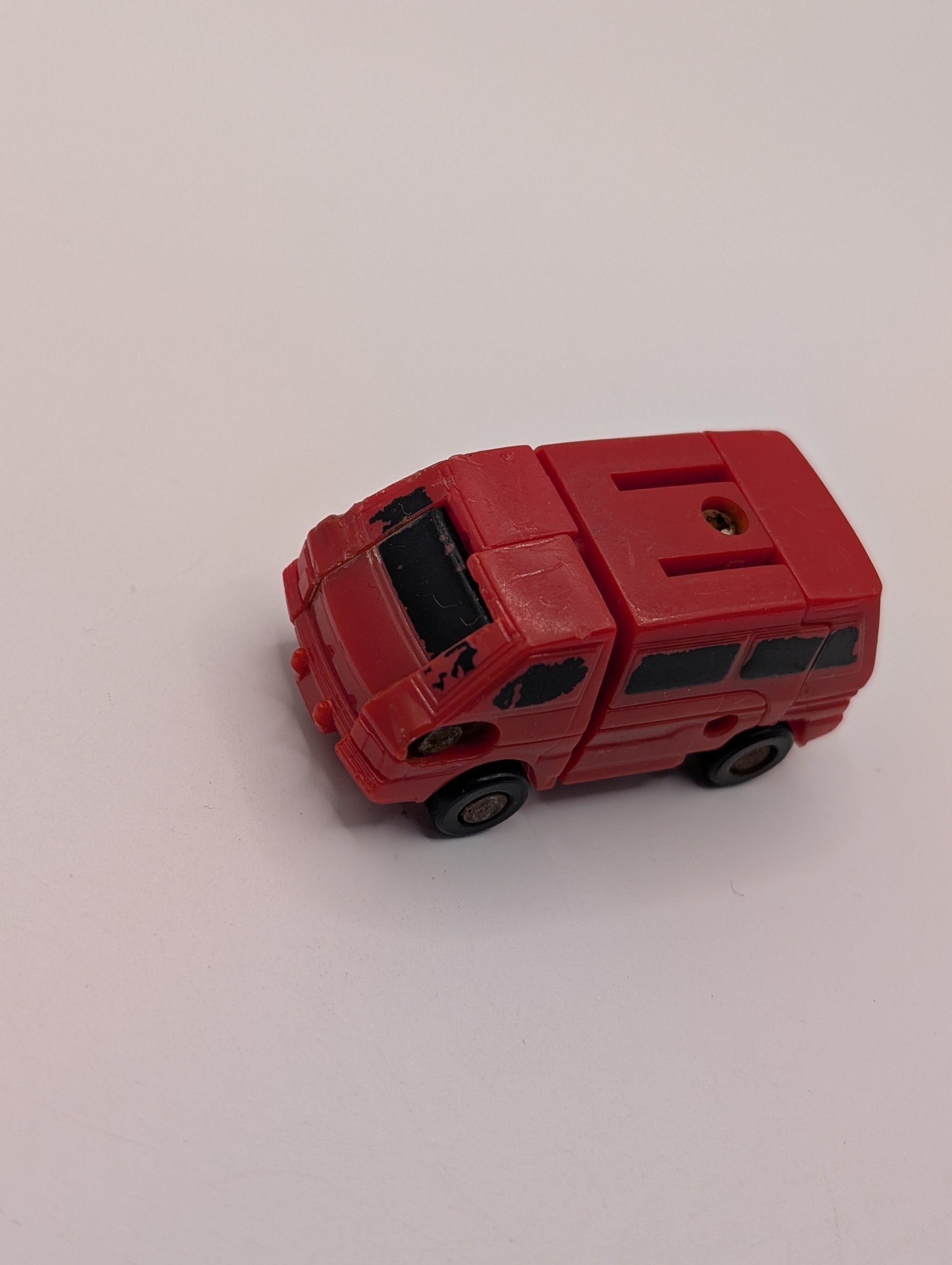 Vtg 1989 Transformers G1 Red Tote Minicar Figure Micromasters Off Road Patrol FRENLY BRICKS - Open 7 Days