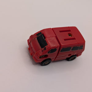 Vtg 1989 Transformers G1 Red Tote Minicar Figure Micromasters Off Road Patrol FRENLY BRICKS - Open 7 Days