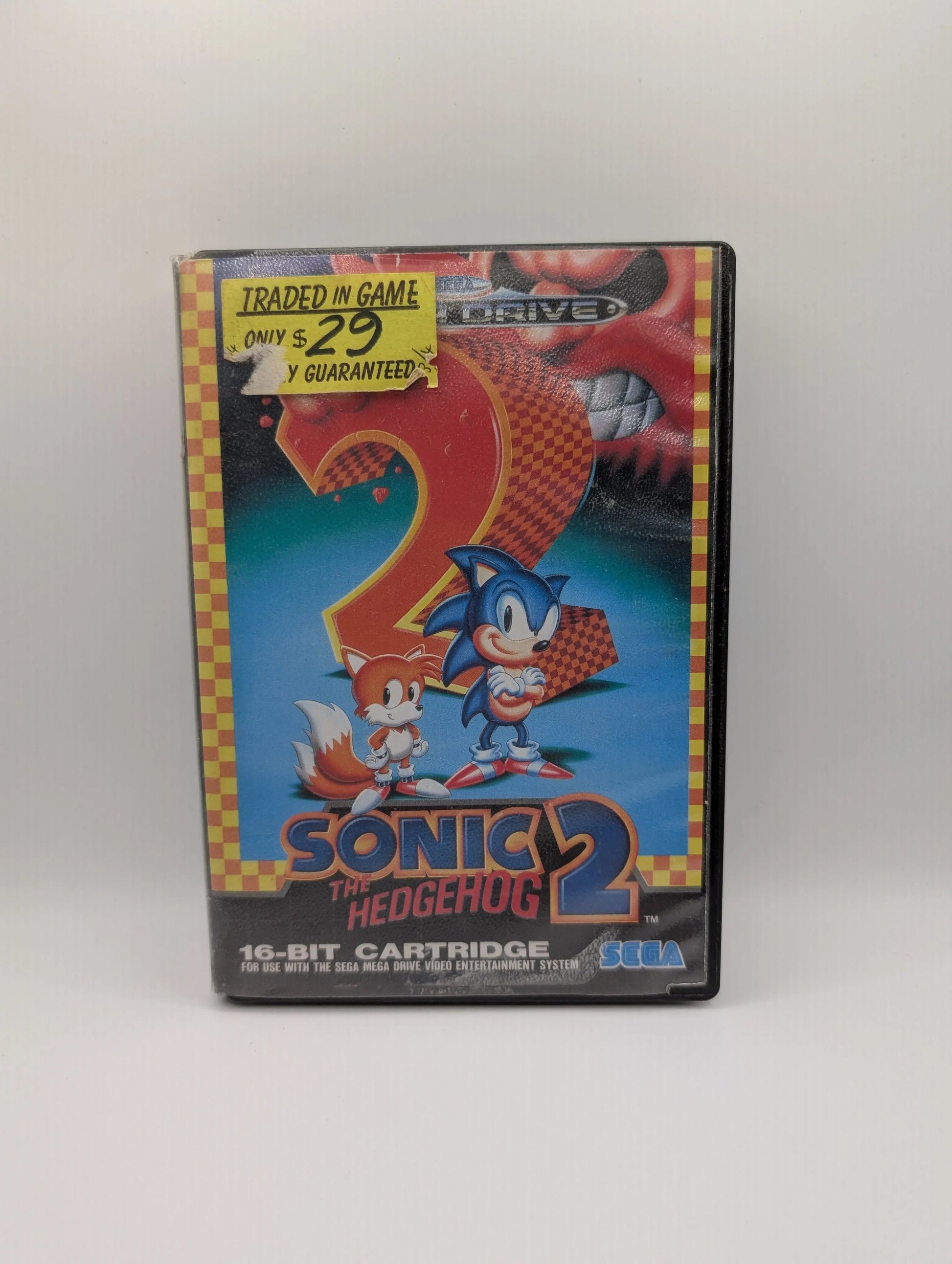 Sega Mega Drive SMD - Sonic The Hedgehog 2 - Cart + Box + Manual USED PAL FRENLY BRICKS - Open 7 Days