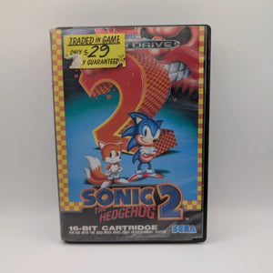 Sega Mega Drive SMD - Sonic The Hedgehog 2 - Cart + Box + Manual USED PAL FRENLY BRICKS - Open 7 Days