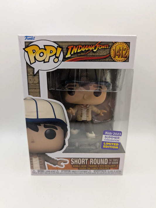 FUNKO POP! Short Round #1412 Indiana Jones Limited Edition Vinyl Figure Boxed FRENLY BRICKS - Open 7 Days