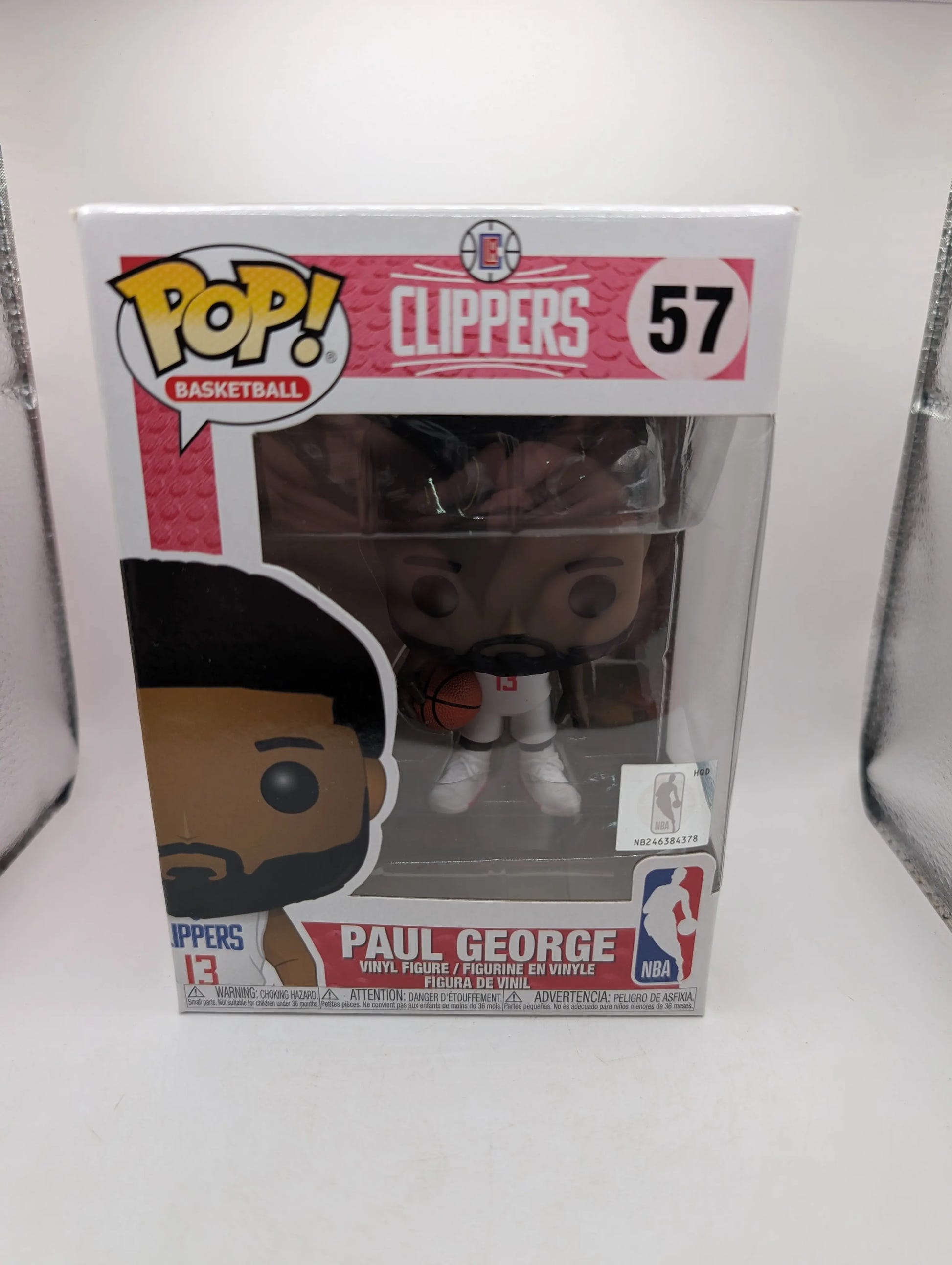 Funko POP! NBA #57 Paul George - LA Clippers - White Jersey (Vaulted) image 1