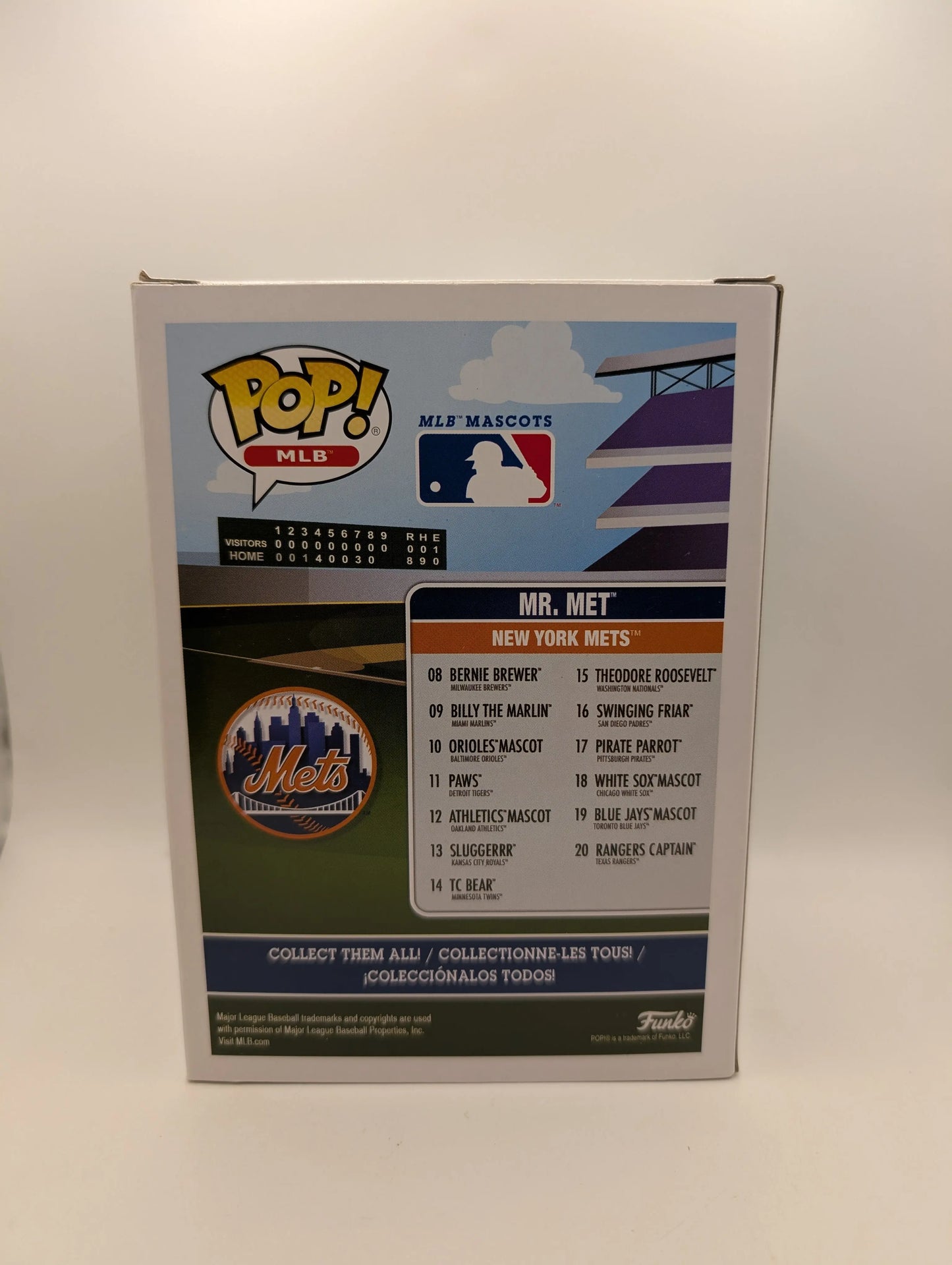Funko Pop! New York Mets Mr. Met Mascot #2 (Blue Jersey) Vaulted FRENLY BRICKS - Open 7 Days