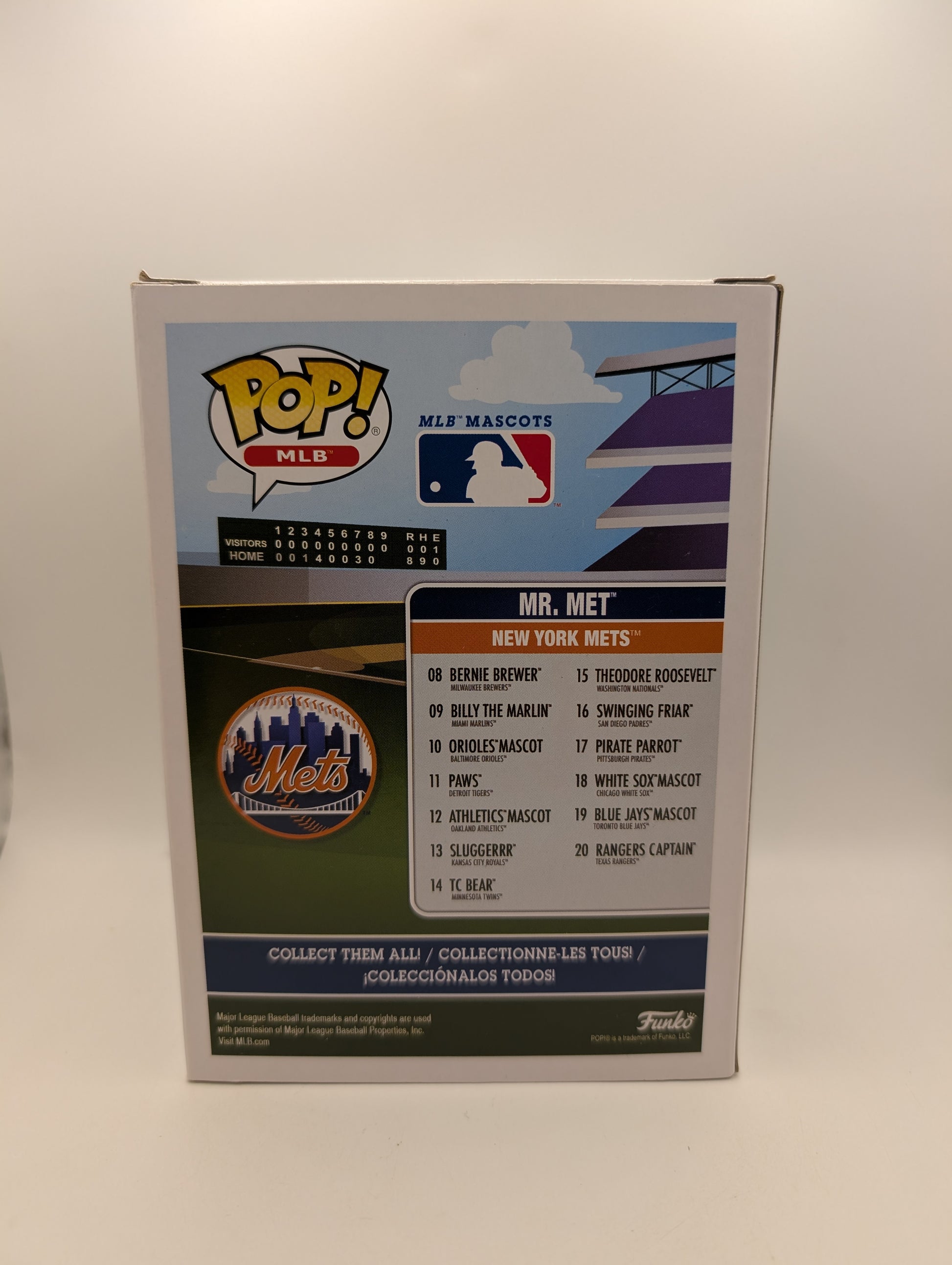 Funko Pop! New York Mets Mr. Met Mascot #2 (Blue Jersey) Vaulted