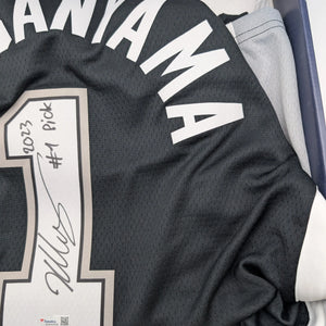 Victor Wembanyama Signed Nike Icon Jersey with 2023 #1 Pick Inscription Fanatics FRENLY BRICKS - Open 7 Days