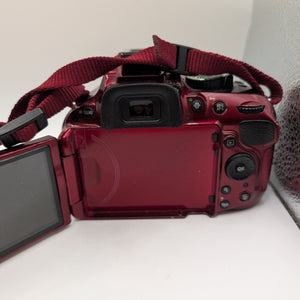 Nikon D5200 Digital Camera Red 24.1 Megapixel 3.2