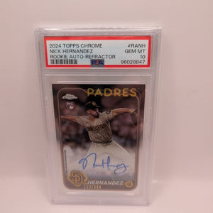 2024 Tops Chrome Nick Hernandez - Rookie Auto - Refractor FRENLY BRICKS - Open 7 Days