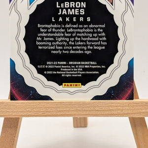 2021-22 Panini Obsidian Lebron James Supernova /99 Lakers SP