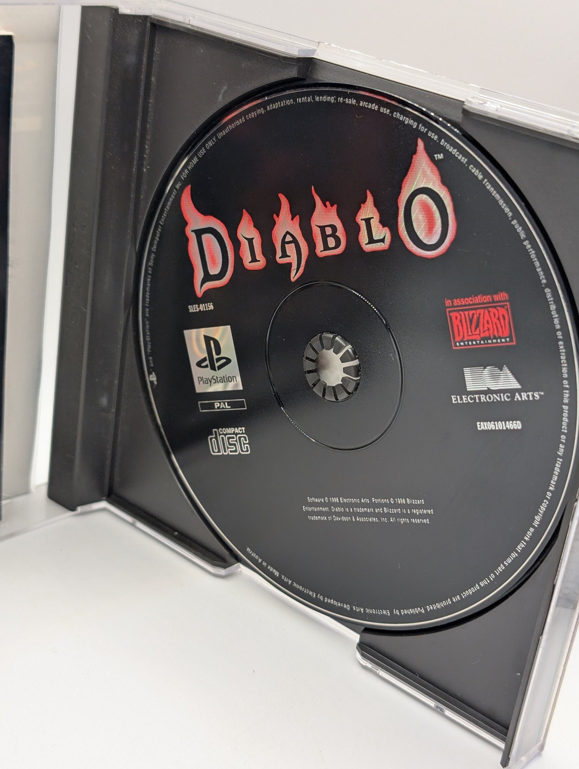 Diablo (Sony PlayStation PS1, 1998) Disc INC case, manual.