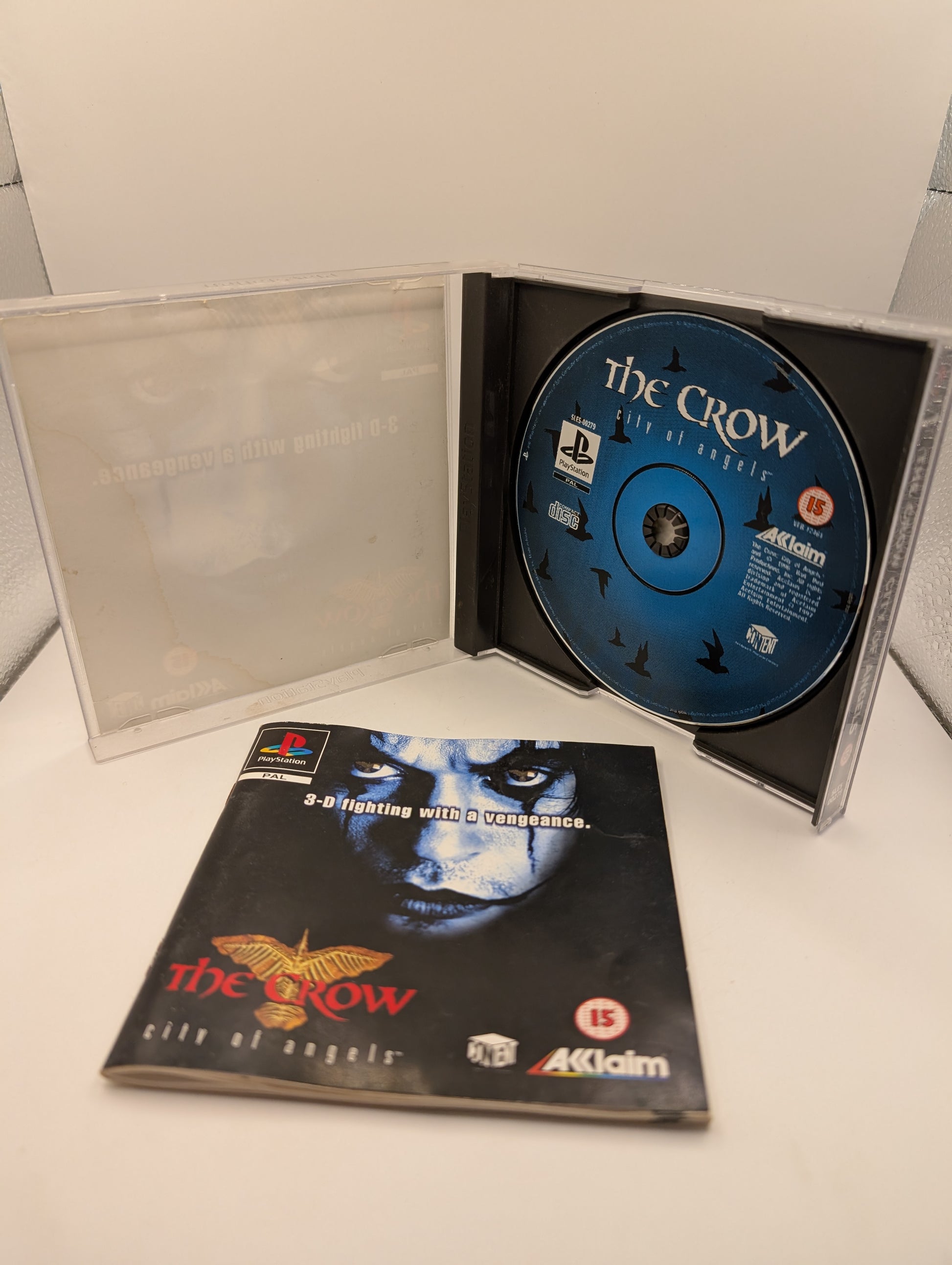 The Crow: City Of Angels + Manual - PS1 - Tested & Working