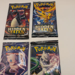 4x Sun And Moon Hidden Fates Art Set Sealed Pokemon Card Booster Pack FRENLY BRICKS - Open 7 Days