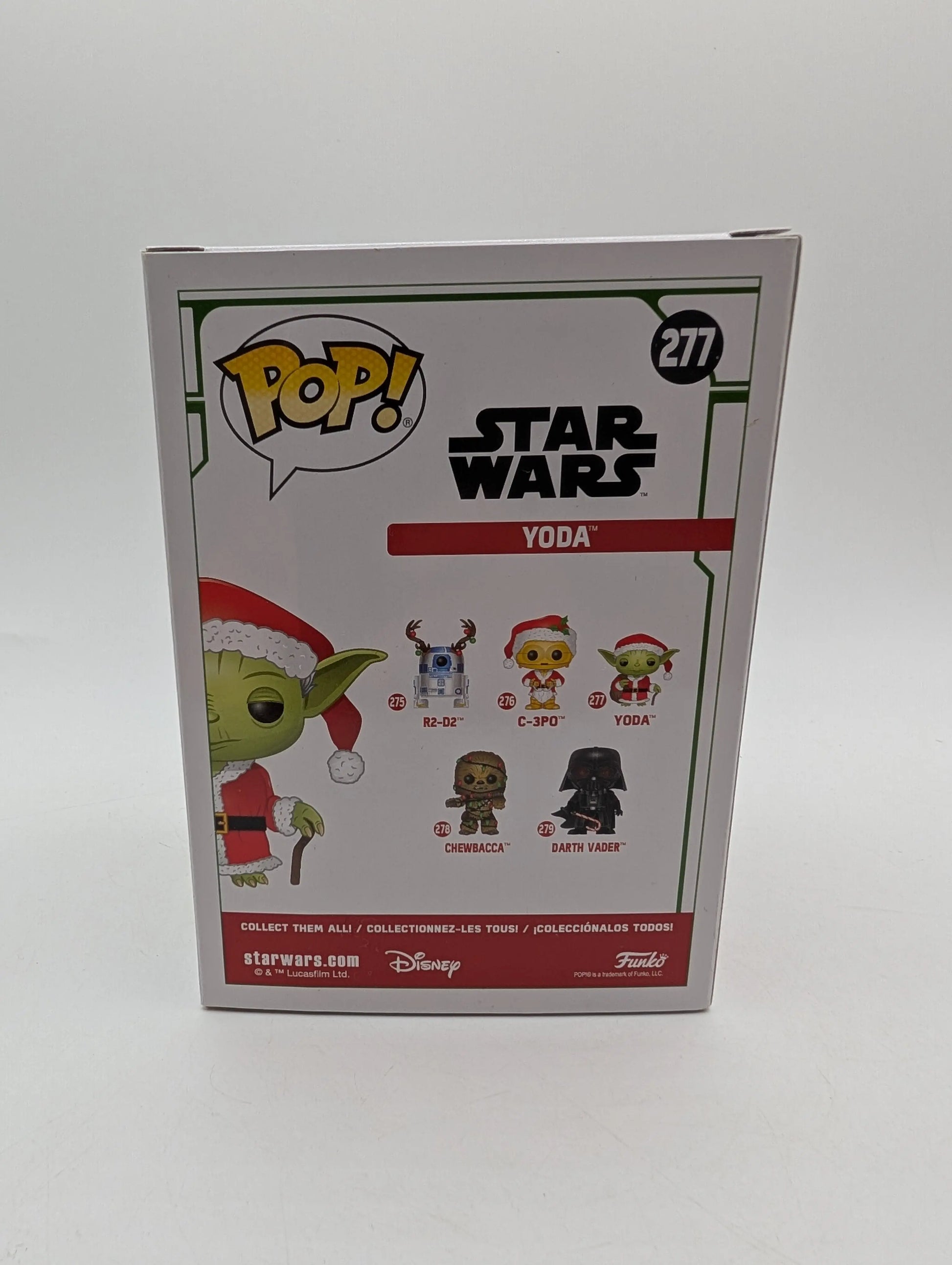 Funko Pop Yoda #277 Star Wars Christmas Holiday Vinyl Bobblehead FRENLY BRICKS - Open 7 Days