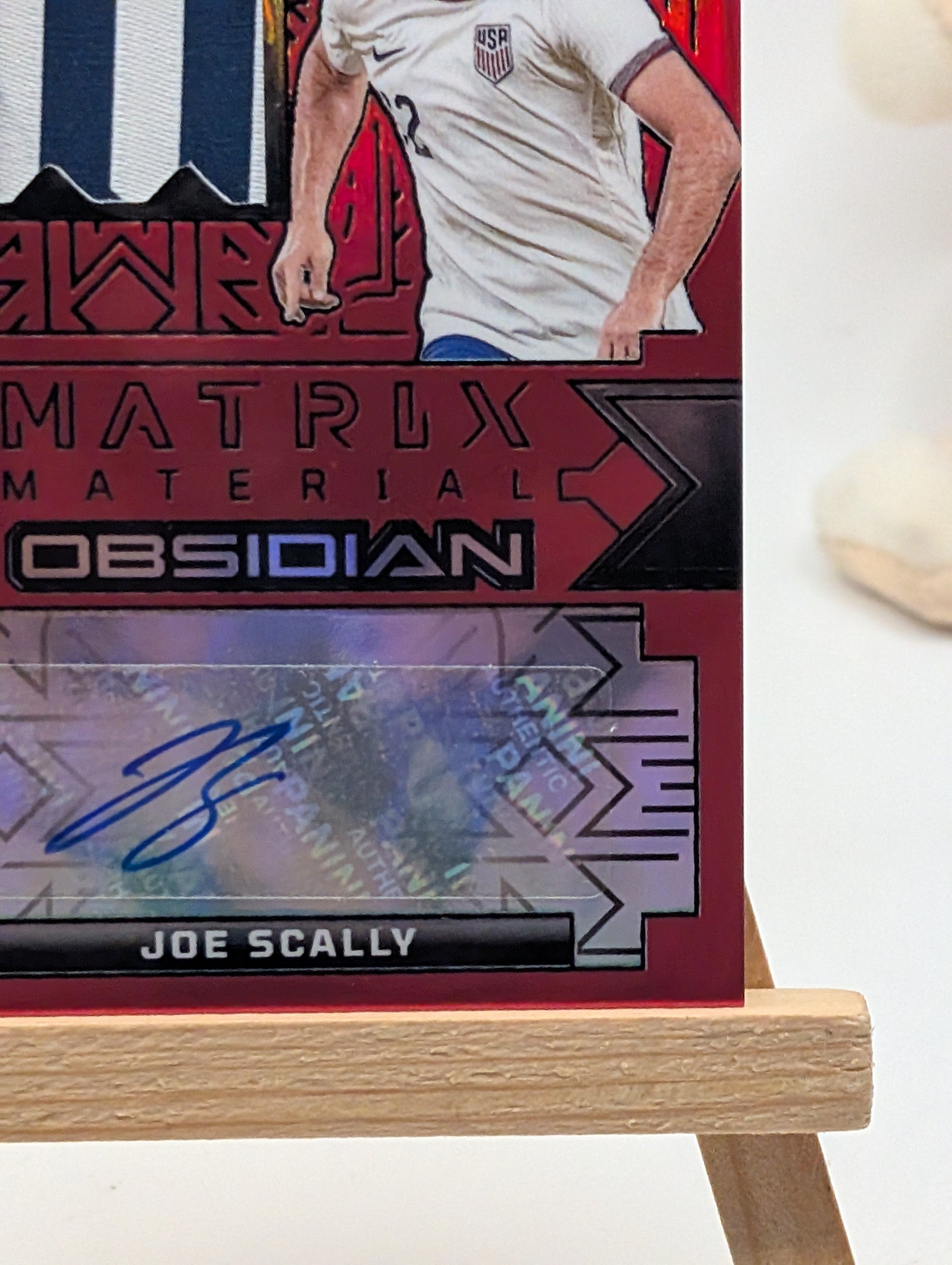 2024-25 Panini Obsidian Soccer JOE SCALLY 1/1 One of One Auto Patch USA US FRENLY BRICKS - Open 7 Days