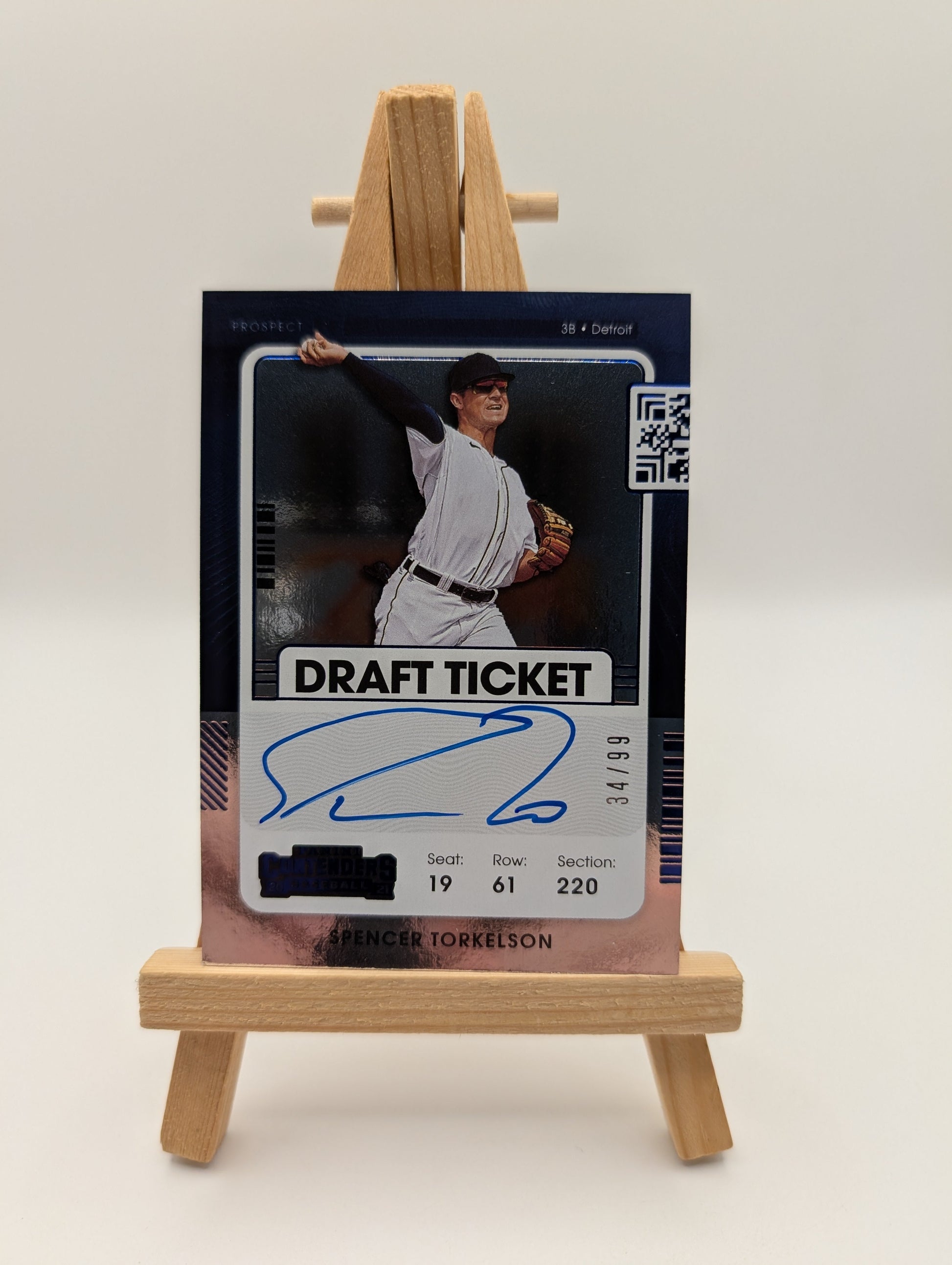 2021  Panini Contenders Spencer Torkelson Draft Ticket Auto /99 | Detroit Tigers FRENLY BRICKS - Open 7 Days