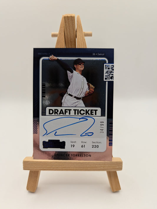 2021  Panini Contenders Spencer Torkelson Draft Ticket Auto /99 | Detroit Tigers FRENLY BRICKS - Open 7 Days