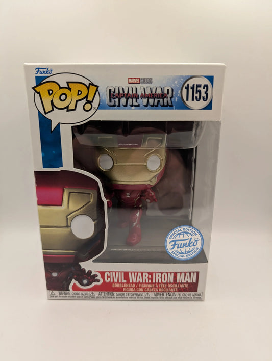 Funko Pop! Marvel Civil War: Iron Man 1153 - Special Edition FRENLY BRICKS - Open 7 Days