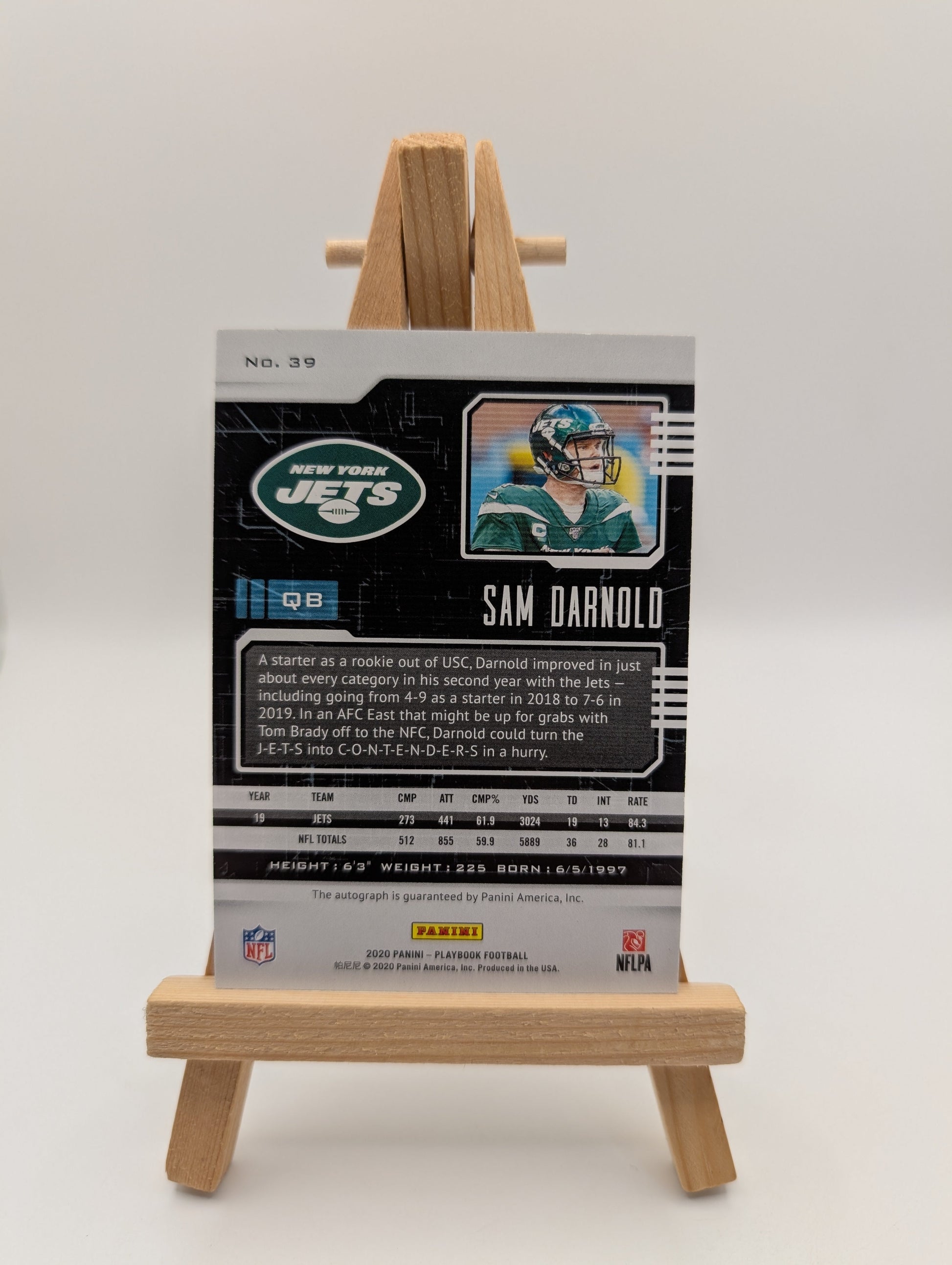 2020 Panini Playbook Football - Green Auto #d - SAM DARNOLD - New York Jets FRENLY BRICKS - Open 7 Days