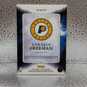 2024-25 Panini Origins- Patch Auto- Enrique Freeman RJA-EFP Indiana Pacers RC FRENLY BRICKS - Open 7 Days