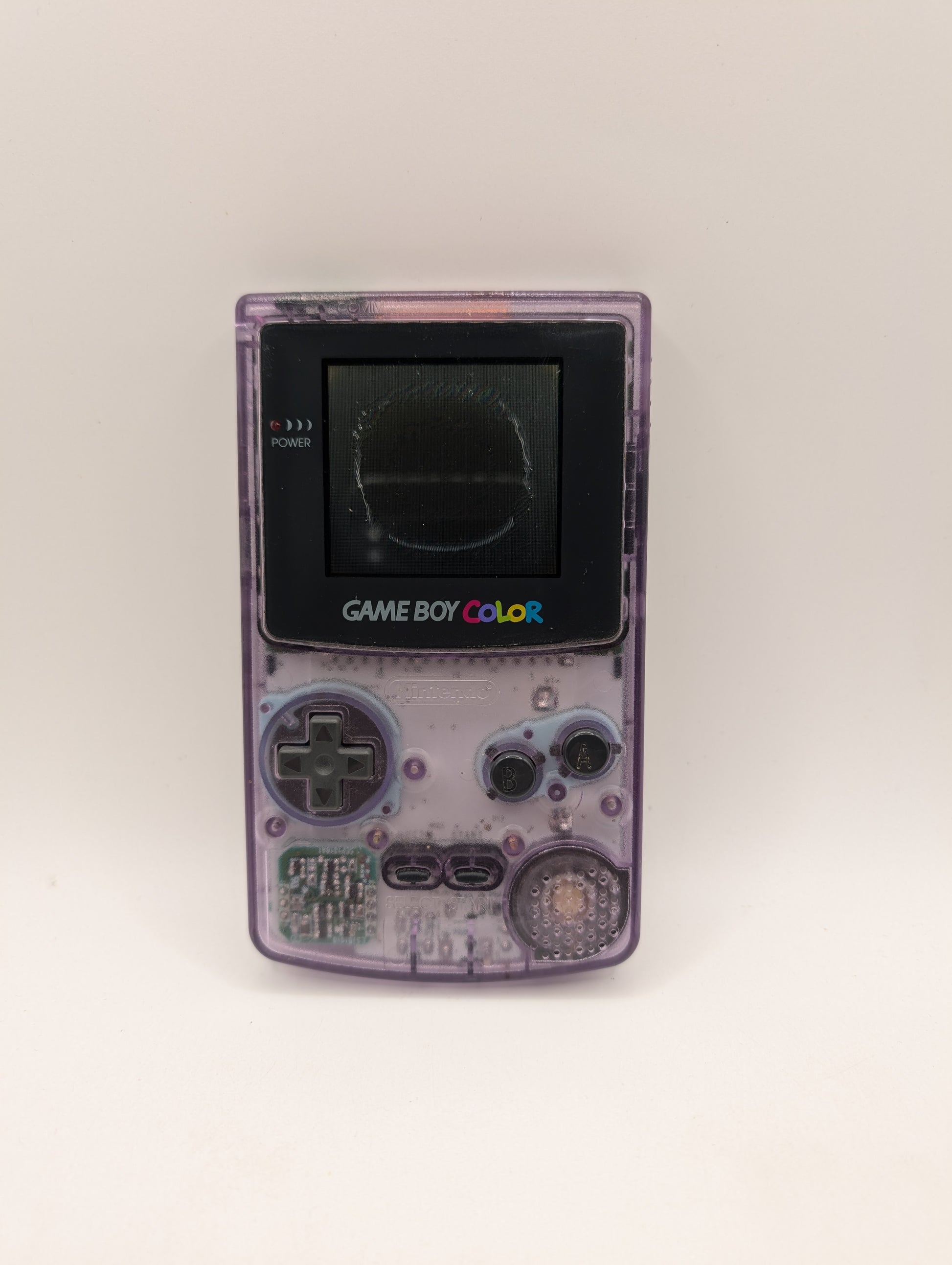 GBC Atomic Purple Nintendo Game Boy Color TURNS ON but not working screen